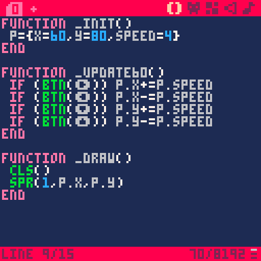 Code final de l'étape