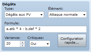 Interface d'écriture de formules